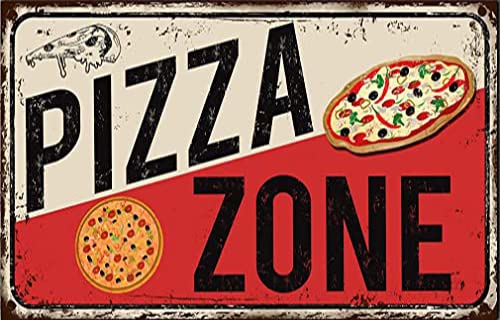 Pizza Restaurant Sign Vintage Style Pizza Sign Pizza Restaurant Sign Pizza Diner Sign Kitchen Sign Kitchen Decor Restaurant Decor Sign 8x12inch