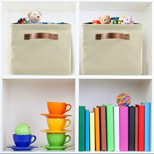 Qilmy Cartoon Three Turtles Storage Basket, Durable Canvas Organizer With Handles Large Collapsible Storage Bins Boxes for Home Office Closet - 1pack