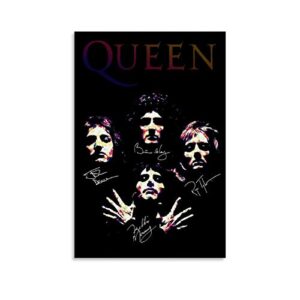 ZXCM Band Poster Queen Poster Canvas Art Poster and Wall Art Picture Print Modern Family Bedroom Decor Posters 12x18inch(30x45cm), 12 x 18 Inch