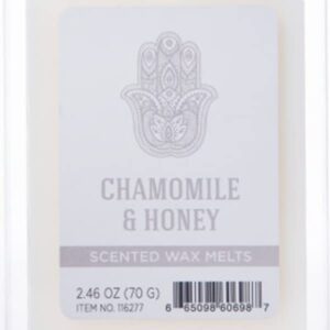 Colonial Candle Chamomile & Honey Scented Wax Melt, Wellness Collection, Soy-Based White Wax Blend, 6 Cube