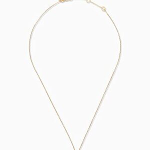 Kate Spade New York Pearl Mini Pendant Necklace, Cream and Goldtone