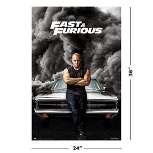 Fast & Furious - Movie Poster (Vin Diesel & Dodge Charger) (Size: 24" x 36")