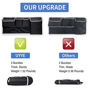 UYYE Car Trunk Hanging Organizer,Backseat Hanging Bag, Car Interior Accessories with 4 Pockets & 2 Mesh Pouches,Storage for Groceries, Will Provides More Storage Trunk Space for SUV, Truck, Jeep，MPVs