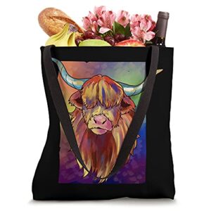 Highland Cow Longhorn Cattle Cows Gift Tote Bag