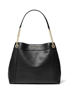 michael kors jet set item large chain shoulder tote – black