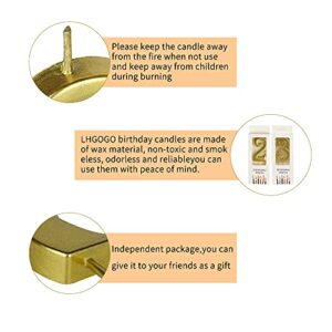 65th & 56th Number Birthday Candles for Cake Topper, Number 65 56 Glitter Premium Candle Party Anniversary Celebration Decoration for Kids Women or Men, Gold