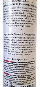 Seven African Powers (Siete Potencias Africanas) Green Devotional Candle