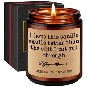Miracu Scented Candle - Thank You Gifts for Men, Thank You Mom Gifts - Im Sorry Gifts for Her, Dad, Friend - Funny Birthday, Mothers Day, I Love You Gifts for Men, Boyfriend - Apology Gifts for Him
