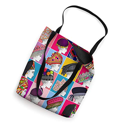 Hmong - colorful Hmong sisters Tote Bag