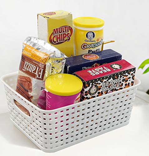 Ucake 6-Pack Plastic Basket, Open Storage Bin, F