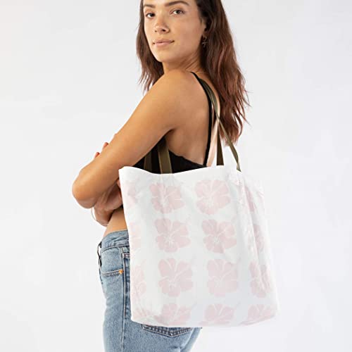 ALOHA Collection Big Island Hibiscus Reversible Tote in Dreamsicle