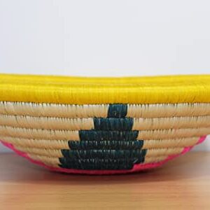 Hand Woven African Basket - Small, 8 Inches Sisal & Sweetgrass Basket - Woven Bowl - Handmade in Rwanda, SRB227