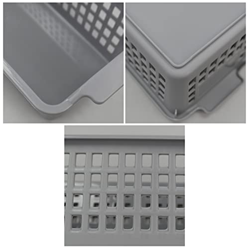 Farmoon 6 Pack Slim Storage Baskets, Small Plastic Pantry Bin
