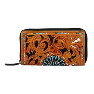 Myra Bag Bellezza Leather Wallet,Lightweight,Spacious, Upcycled S-3164