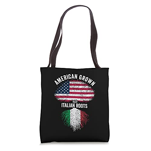 American Grown With Italian Roots USA Italia Flag Tote Bag