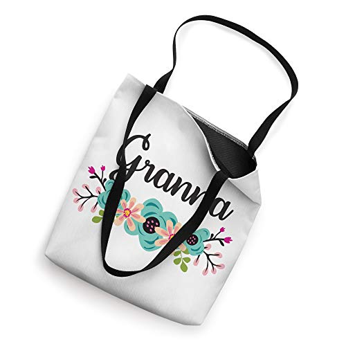 Granna Gifts From Grandkids Floral Personalized Name Gift Tote Bag