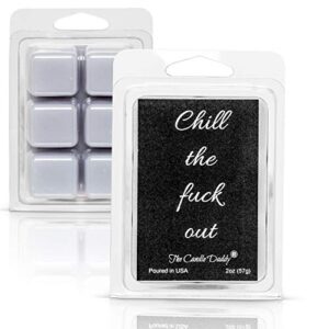 eucalyptus scented wax melts/cubes – 2 oz – chill the fuck out – funny gifts, for women