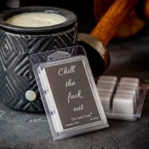 Eucalyptus Scented Wax Melts/Cubes - 2 oz - Chill The Fuck Out - Funny Gifts, for Women