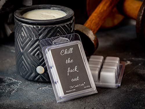 Eucalyptus Scented Wax Melts/Cubes - 2 oz - Chill The Fuck Out - Funny Gifts, for Women