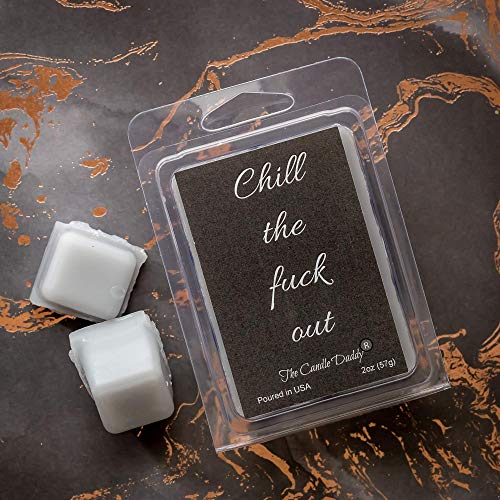 Eucalyptus Scented Wax Melts/Cubes - 2 oz - Chill The Fuck Out - Funny Gifts, for Women