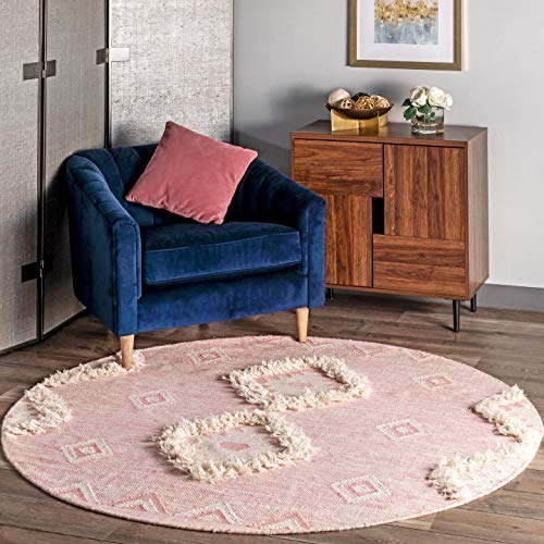 nuLOOM Savannah Moroccan Fringe Runner Rug, 2' 6" x 6', Pink