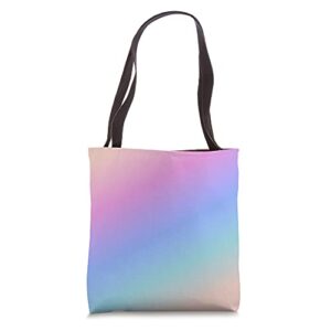 beautiful pastel rainbow sunset ombre sky pretty gradient tote bag