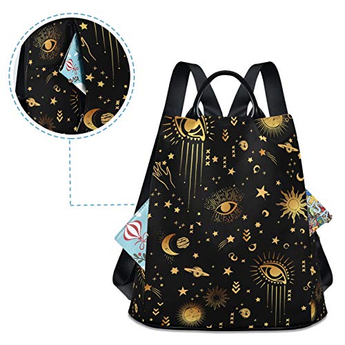 ALAZA Space Galaxy Constellation Backpack Purse for Women Anti Theft Fashion Back Pack Shoulder Bag