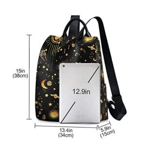 ALAZA Space Galaxy Constellation Backpack Purse for Women Anti Theft Fashion Back Pack Shoulder Bag