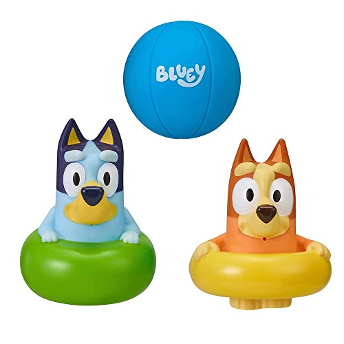 Bluey Bath Squirters 3-Pack, Multicolor, Small