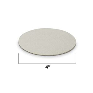 MT Products 4” Square Blank Medium Weight Off-White Cardboard Coasters for Your Beverages (125 Pieces) - Made in The USA