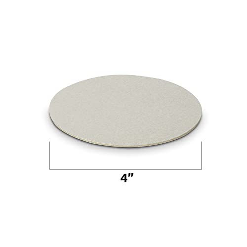 MT Products 4” Square Blank Medium Weight Off-White Cardboard Coasters for Your Beverages (125 Pieces) - Made in The USA