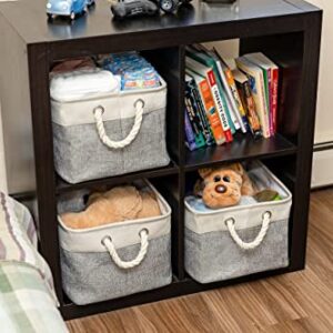 RNK LIVING - Storage Basket for Organizing Home & Office - Fabric Storage Basket - Storage Bin for Shelves - Multi-purpose - 16" L x 12" W x 9" H