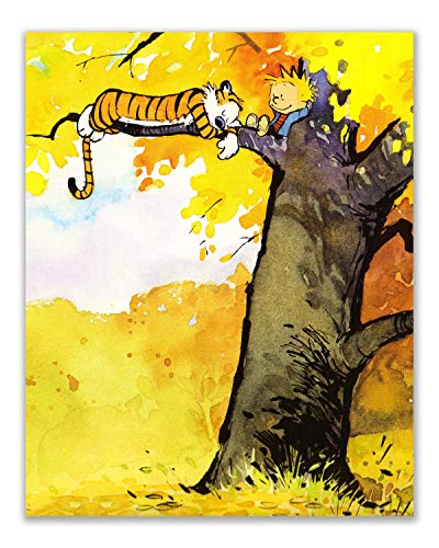 Calvin and Hobbes Photo Prints - Set of 4 (8 inches x 10 inches) Wall Art Decor