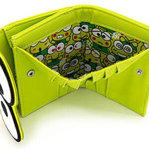 Loungefly x Sanrio Hello Kitty Keroppi Cosplay Tri-fold Wallet (Green, One Size)