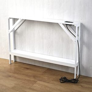 skinny sofa table with outlet – modern accent table with white finish