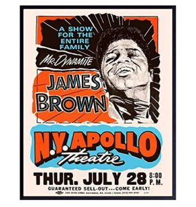 james brown poster – soul music – african american wall art – black history – black culture – famous african american women wall decor – black music – vintage concert posters – afro wall art