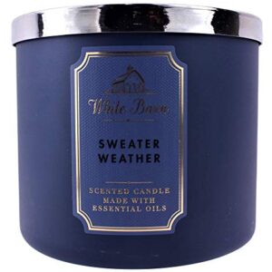 White Barn Sweater Weather 3 Wick Candle WB