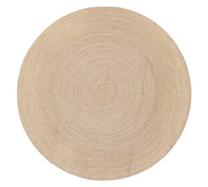 woven st. performance braided round area rug | carpets suitable for living room, bedroom, dining room, home décor | luxurious handcrafted traditional rugs | pet-yarn | 8’ round | modern rugs