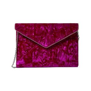 Leo Clutch With Chain Strap FUSCHIA