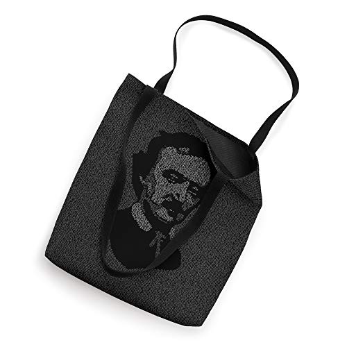 Edgar Allan Poe The Raven Typography Portrait Book Pattern Tote Bag