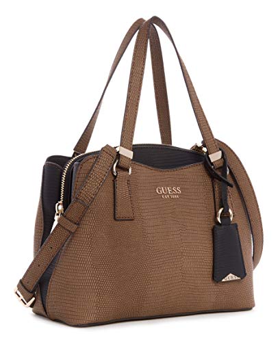 GUESS womens Satchel, Satchel Shoulder Bag, Chestnut Multi, One Size US