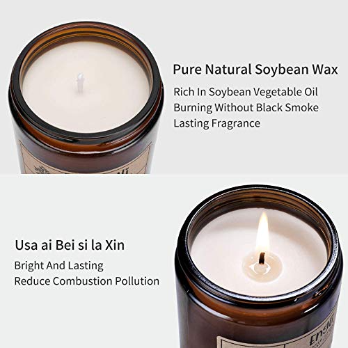 Engli Scented Candles Lavender & Eucalyptus, Aromatherapy Candles ,40 Hour Long Lasting Soy Candle