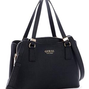 GUESS womens Satchel, Satchel Shoulder Bag, Black, One Size US