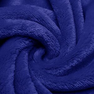 Premium Soft Throw Blankets, Fuzzy Bed Throw Blanket Sherpa Cozy and Warm, Fur Throw Blanket for Women& Man (40x50, Navy Blanket)