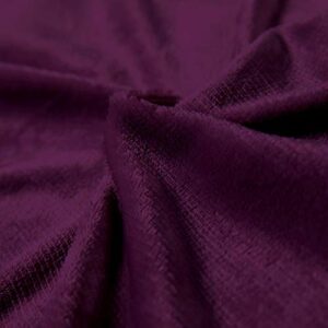 RONGTAI Sherpa Fleece Bed Blanket,Lightweight Cozy Thick Throw Blankets for Couch,Dark Purple-Throw（50"x60"）