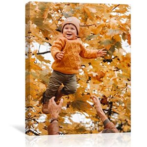 custom framed canvas prints with your photos – personalized picture to canvas wall art – floating frames available (6″ wx8 h)