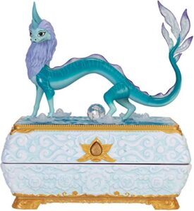 disney’s raya and the last dragon sisu dragon chest jewelry box features color changing lights & music