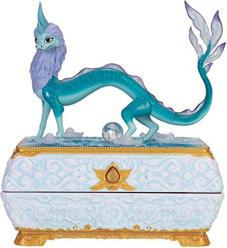 Disney's Raya and The Last Dragon Sisu Dragon Chest Jewelry Box Features Color Changing Lights & Music