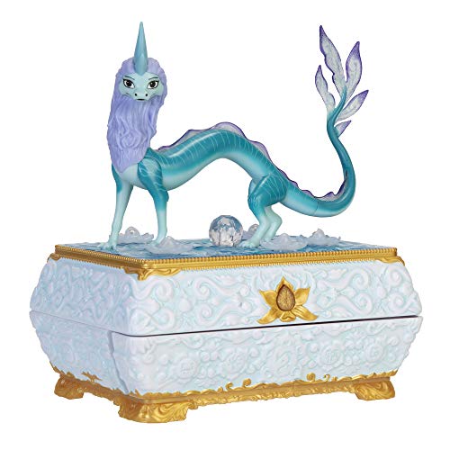 Disney's Raya and The Last Dragon Sisu Dragon Chest Jewelry Box Features Color Changing Lights & Music