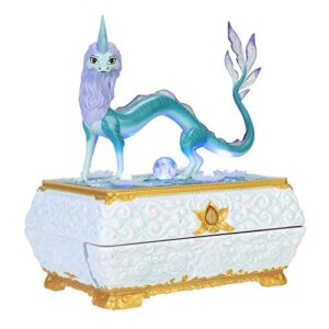 Disney's Raya and The Last Dragon Sisu Dragon Chest Jewelry Box Features Color Changing Lights & Music